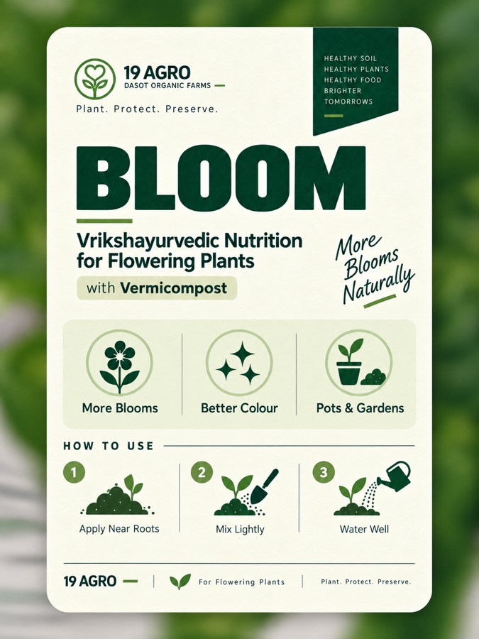 Close view of Bloom material and flowering context