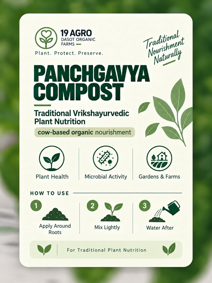 Panchgavya Compost prepared for garden use